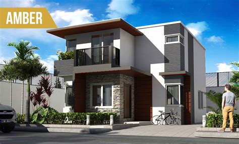 17 bungalow house designs with terrace that look so elegant. This MAK Builders "AMBER" Model has an elegant modern design with a modern Mast… | Small house ...