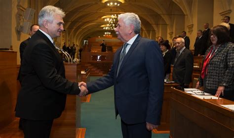 The First Senate Session Czech And Slovak Leaders