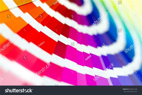 Color Palette Guide Sample Colors Catalog Stock Photo 586207748