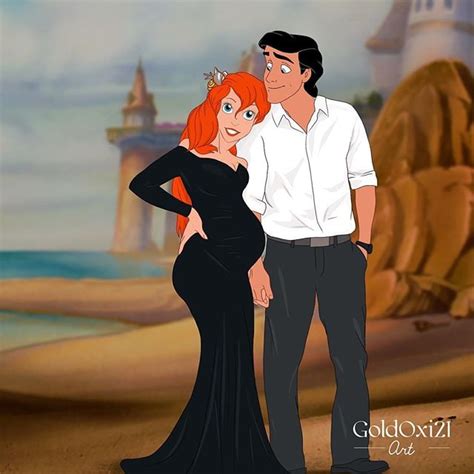 Princess Ariel And Prince Eric Artist Transforms Disney Princesses