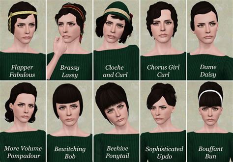 Entertainment World My Sims 3 Blog 10 Retro Hair Retextures By Pretty
