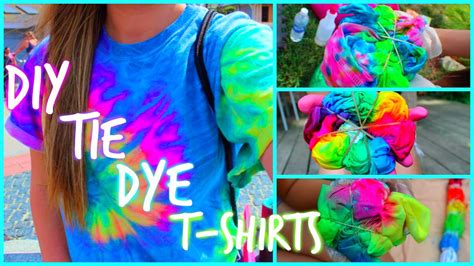 I'm literally seeing it everywhere! DIY Tie Dye T-Shirts - YouTube