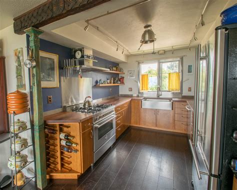 This tiny house kitchen will recall you on that movie. Small Kitchens: Great Place to add Custom Cabinets!