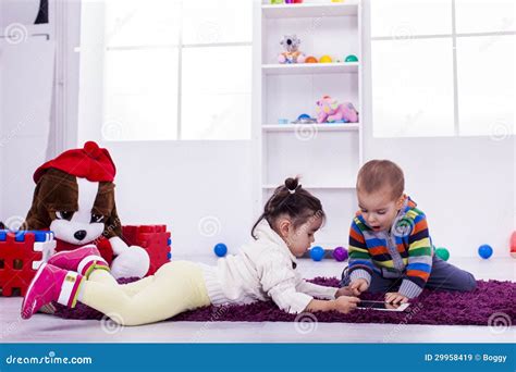 Kids Playing In The Room Stock Image Image Of Human 29958419