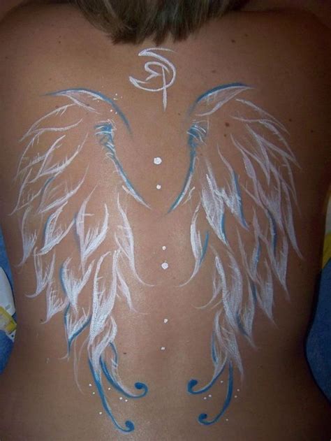 There are various sizes, colors, and designs of wing tattoos; White Angel wing | Wings tattoo, Body art, White tattoo