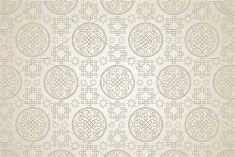 Chinese Pattern Silver Background Custom Designed Graphic Patterns