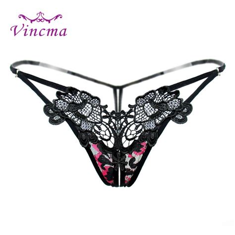 6 Color New Arrival Women Lace Open Crotch Sexy Panties Crotchless Hollow Flower Cute Embroidery