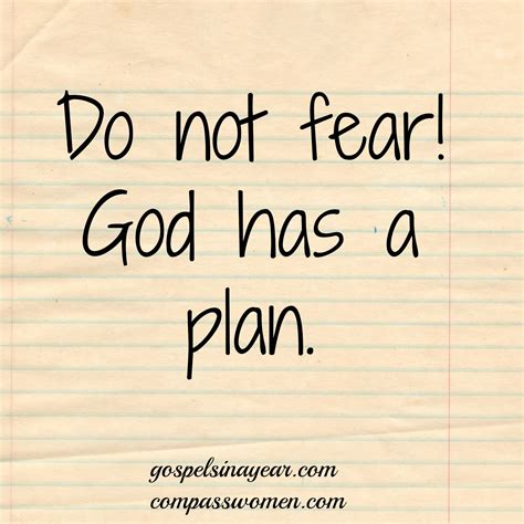 do not fear god has a plan words daily devotional do not fear
