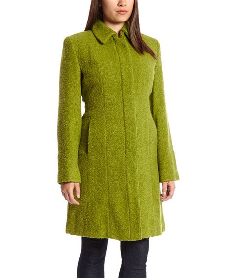 Lime Textured Wool Blend Coat Zulily Green Wool Coat Coat Coats