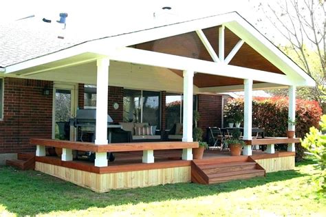 Wood Patio Covered Attached Cover Plans Framing Designs Patios To House