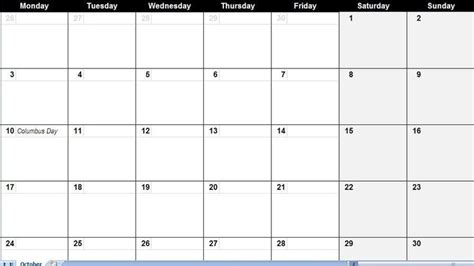 Blank Month Calendar Template Templates Free Printable A6 Printable