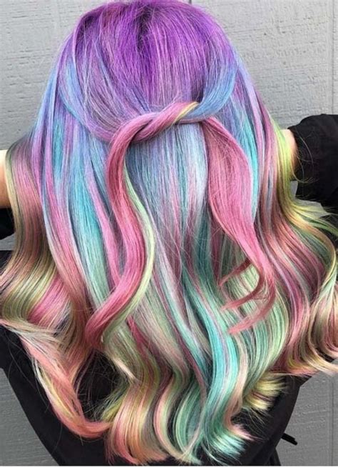 77 Amazing Hair Highlights Ideas Rainbow Hair Color Rainbow Hair Hair Highlights