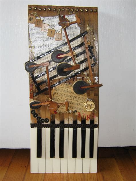This Is Piano Art Made From Discarded Piano Keys And Hammers With