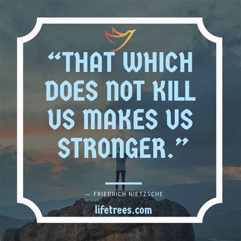 That Which Does Not Kill Us Makes Us Stronger ― Friedrich Nietzsche