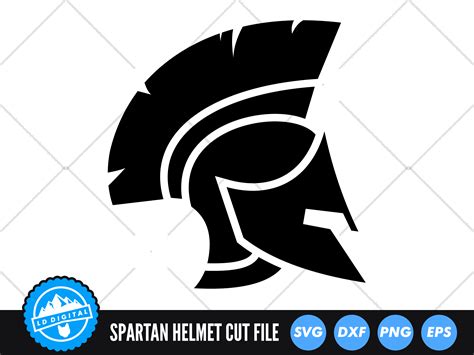 Spartan Helmet Svg Spartan Helmet Cut File Spartan Svg By Ld