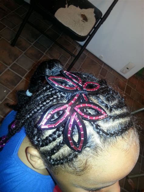 Cornrow Heart Braid From The Top With The Glitz Added Of Course