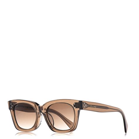 Celine Square Sunglasses Cl 41035fs Brown 425524 Fashionphile