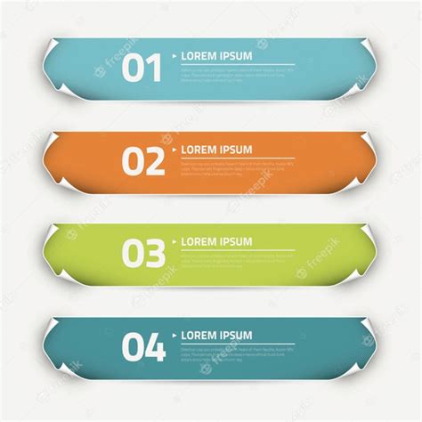 Premium Vector Infographic Sticker Banner Vectors