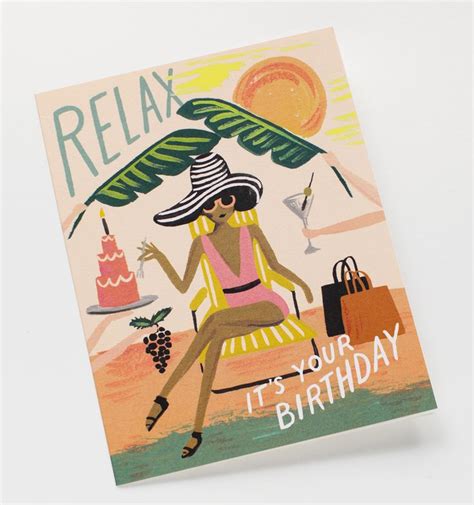 Relax Birthday Birthday Greeting Cards Cute Birthday Cards Greeting