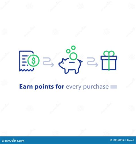 Earn Points For Purchase Loyalty Program Reward Concept Full