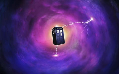Lightning Tardis Space Doctor Who Wallpaper Coolwallpapersme