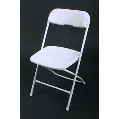 Chair Folding White Ralphs General Rent All