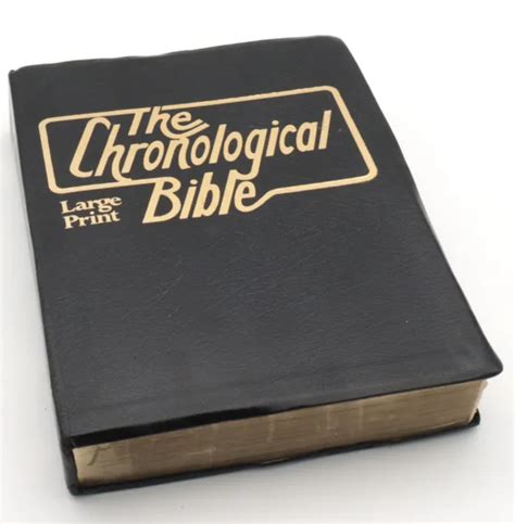 The Chronological Bible Kjv King James Version Edward Reese 1977 Large
