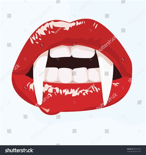 Sexy Vampire Moutheps10 Stock Vector 87015347 Shutterstock