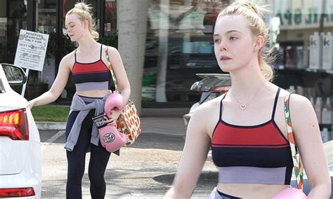 Elle Fanning Shows Off Her Gym Perfected Physique After Throwing Some