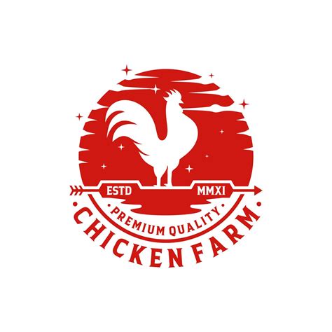 Chicken Farm Logo Vector Template 8209808 Vector Art At Vecteezy