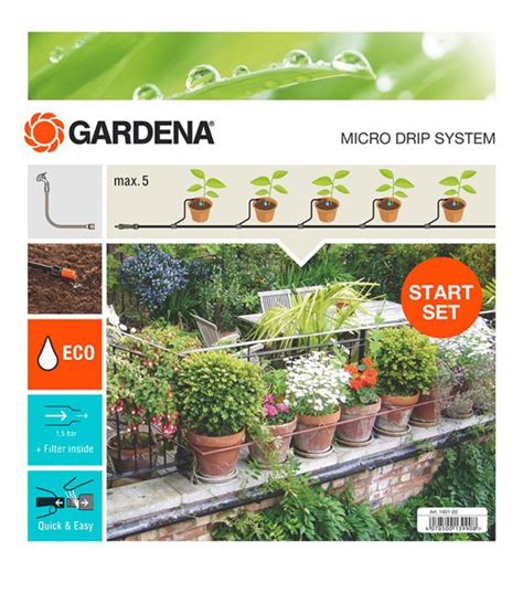 Gardena Micro Drip System Start Set Pflanztöpfe S Baldur Garten
