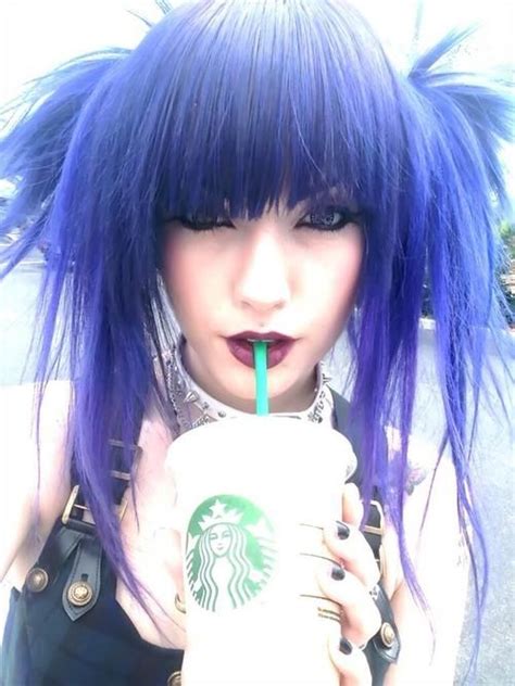 1000 Images About Purple Emo Scene Hair On Pinterest Purple Bleach Blonde And Girl With