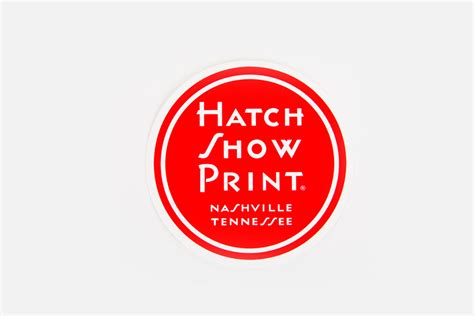 Hatch Logo Sticker Hatch Show Print