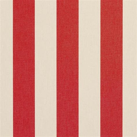 Essentials Outdoor Red Stripe Upholstery Fabric Poppy Striped