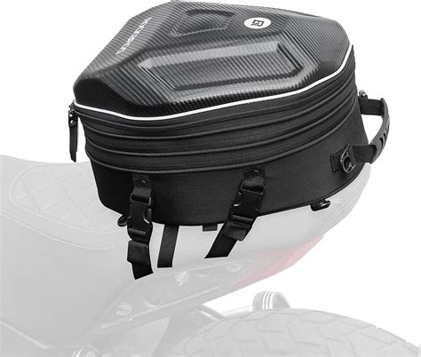 Rockbros Motorcycle Tail Bag Seat Bag Eva Hard Shell