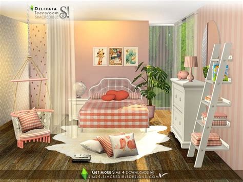 Simcredibles Delicata Teens Sims 4 Bedroom Sims House Sims House