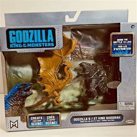 Jakks Pacific Godzilla King Of The Monsters And King Ghidorah Toy Figure