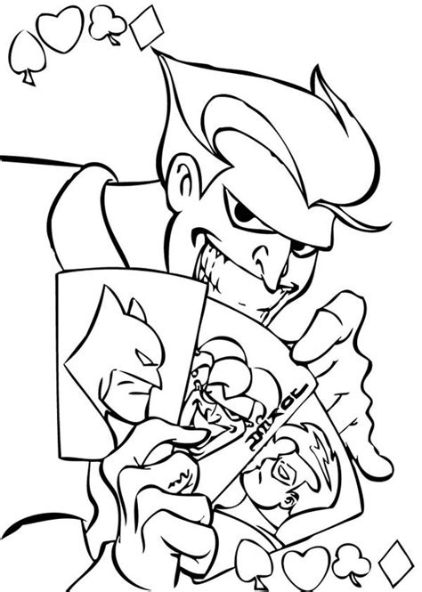 You can also place your child's work in her room or stick it on the refrigerator door to encourage her. Joker with Card Coloring Page - NetArt