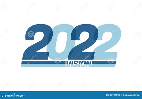 Happy New Year 2022 Typography Logo 2022 Vision 2022 New Year Banner