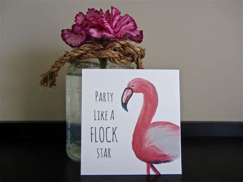 Huge list of funny, clever, cheesy and cute card puns that you will love! You Are Flocking Fabulous Flamingo Pun Greeting Card / Play On | Etsy | Pun card, Flocking, Cards