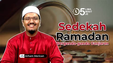 Tazkirah Ramadan Ringkas Ep Sedekah Ramadan Minit Je Youtube