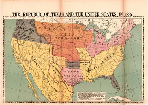 Texas Annexation Wikipedia Republic Of Texas Map 1845 Printable Maps