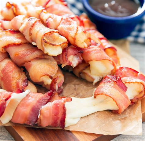 Bacon Wrapped Cheese Sticks Kirbies Cravings