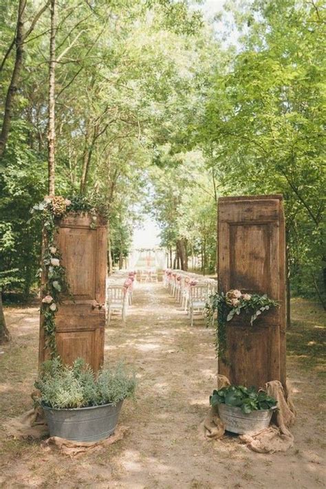 23 Rustic And Vintage Wedding Entrance Decorations Chicwedd