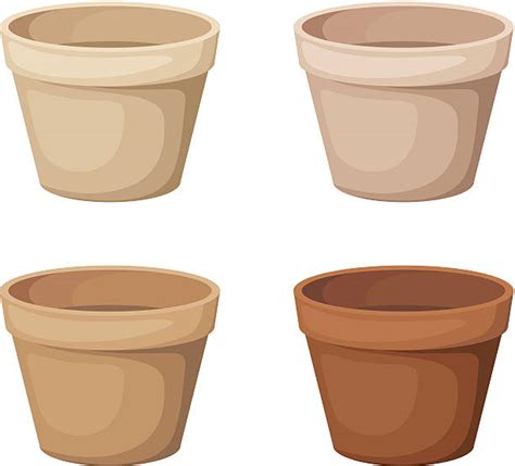 Royalty Free Terra Cotta Pot Clip Art Vector Images And Illustrations
