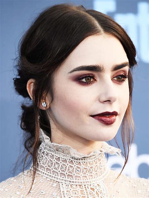 The Pros And Cons Of Vampy Makeup à La Lily Collins Stylight