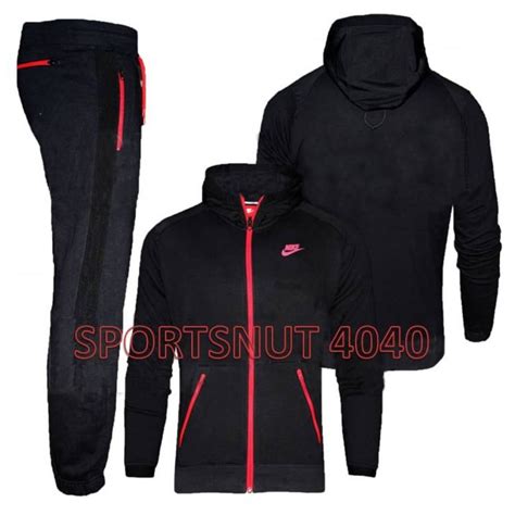 Red And Black Tracksuit Nike