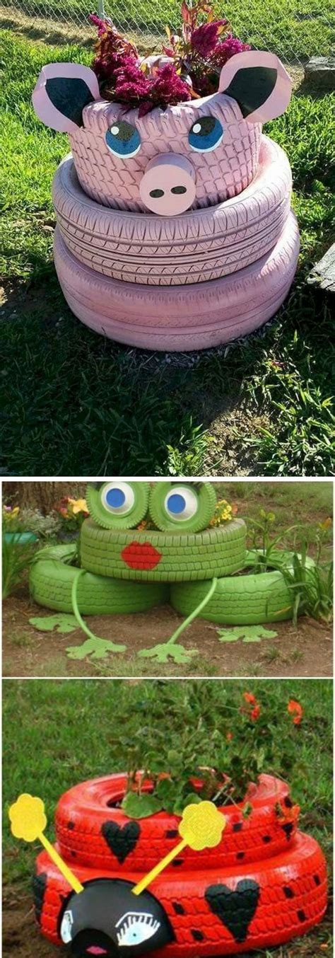 20 Best Diy Tire Planter Flower Pot Ideas And Projects For 2020 Tire