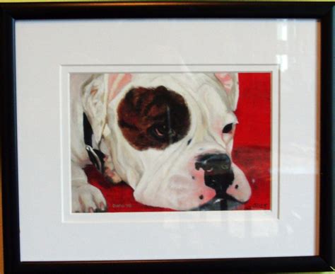 Custom Made Framed Fine Art Dog Print 8 X 10 American