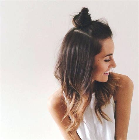 Braided half up half down. 6 Trendy Half-Up-Half-Down Bun Hairstyles for All ...
